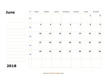 june 2018 calendar boxnotes horizontal