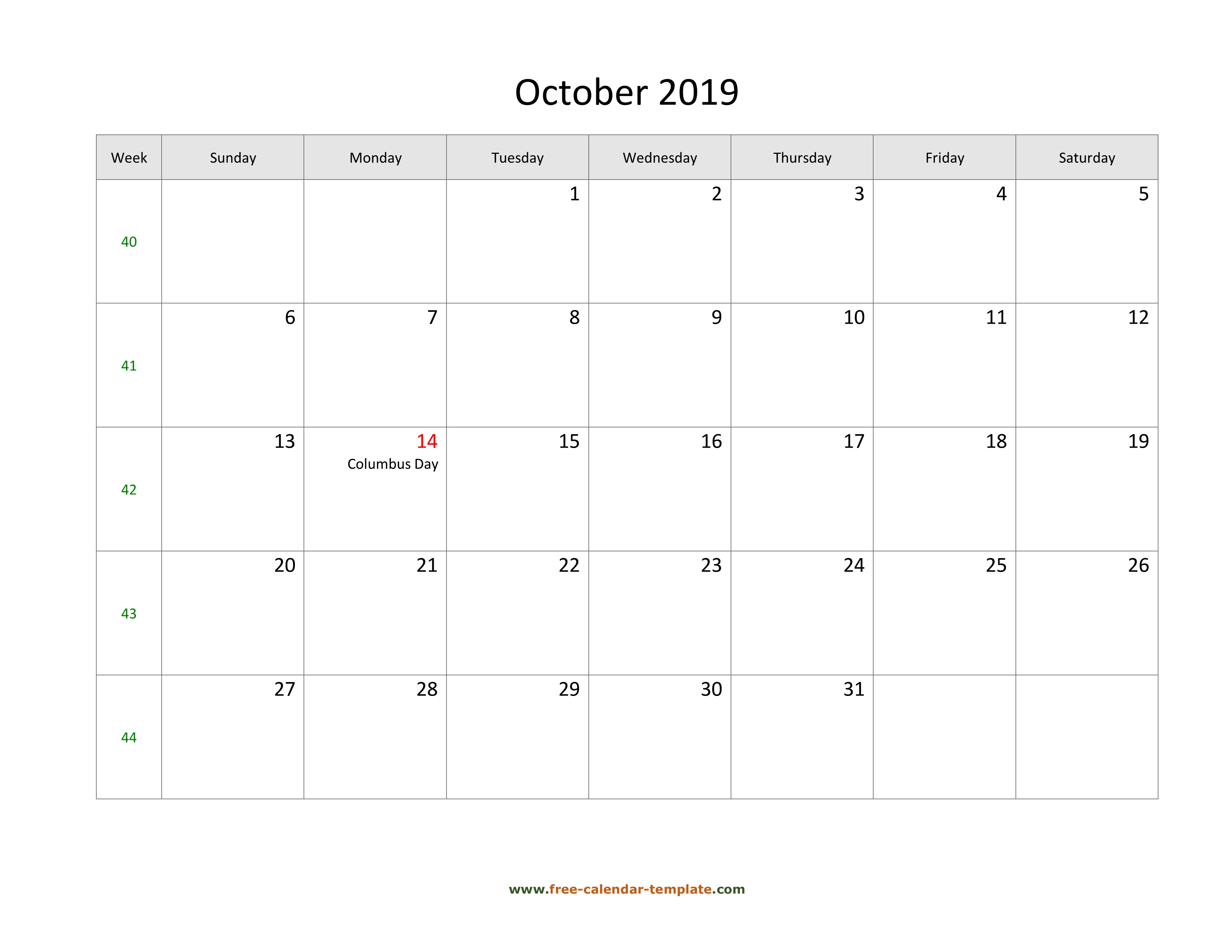 Free 2019 Calendar Template Word from www.free-calendar-template.com