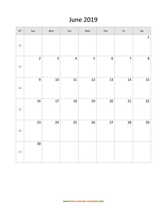 june 2019 calendar holidays vertical