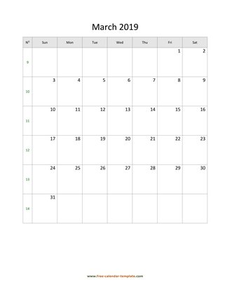 march 2019 calendar holidays vertical