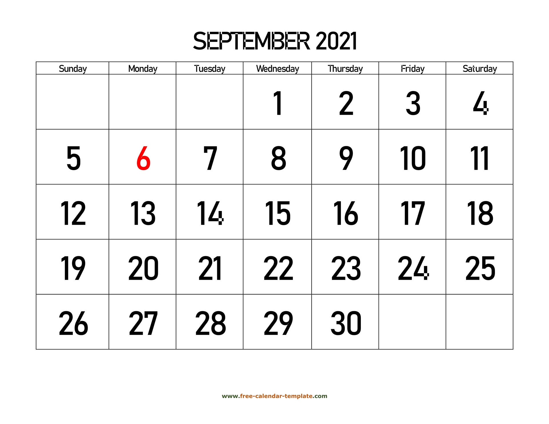 11+ Calendar Monthly Printable September 2021 PNG