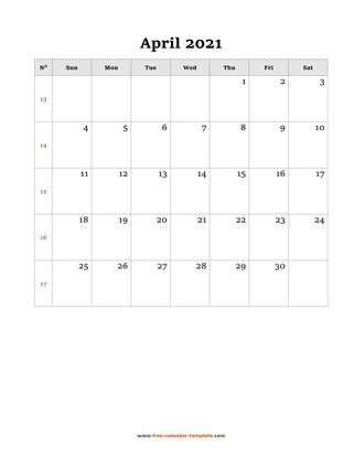 april 2021 calendar holidays vertical