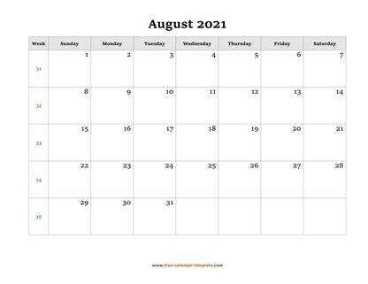 august 2021 calendar holidays horizontal