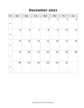 december 2021 calendar holidays vertical