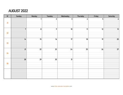 august 2022 free calendar tempplate free calendar template com
