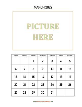 march 2022 calendar picture vertical