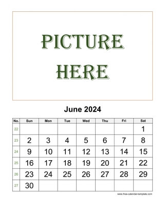 june 2024 calendar picture vertical