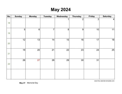 may 2024 calendar