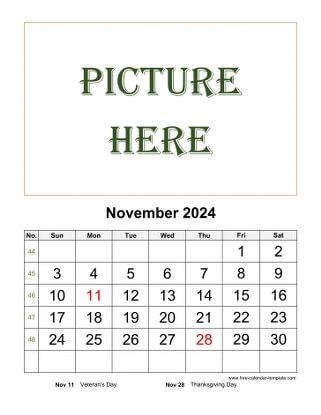 november 2024 calendar picture vertical