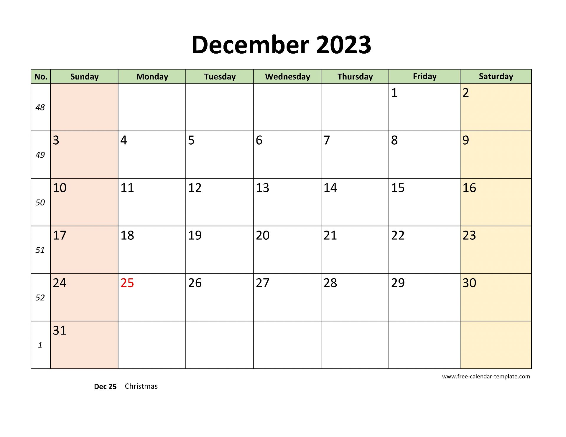 december-2023-calendar-printable-with-coloring-on-weekend-horizontal